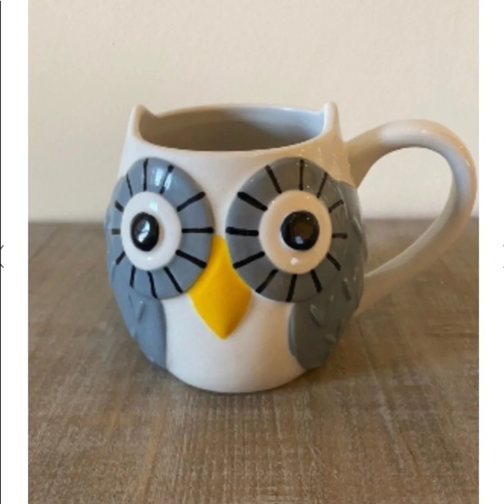 SUR la table owl mug. Adorable woodland creature